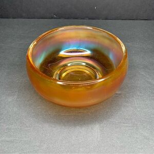 Vintage Marigold Carnival Glass Bowl